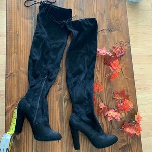 Over the knee black boots 10